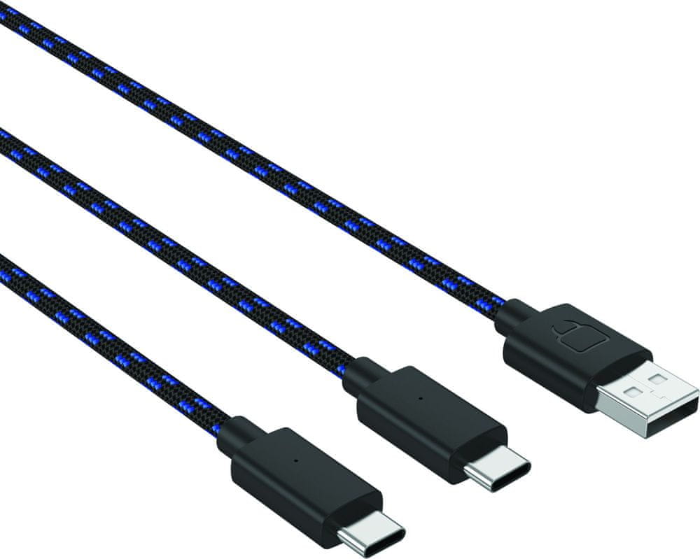 WEBHIDDENBRAND VENOM VS5002 Dual Play & Charge 3 meter Type-C cable